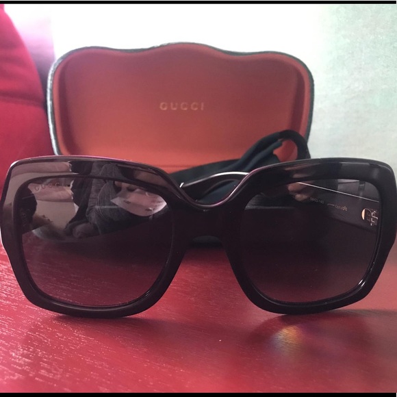 NEW! 🤩GUCCI OVERSIZED SQUARE SUNGLASSES 54mm - Picture 6 of 8